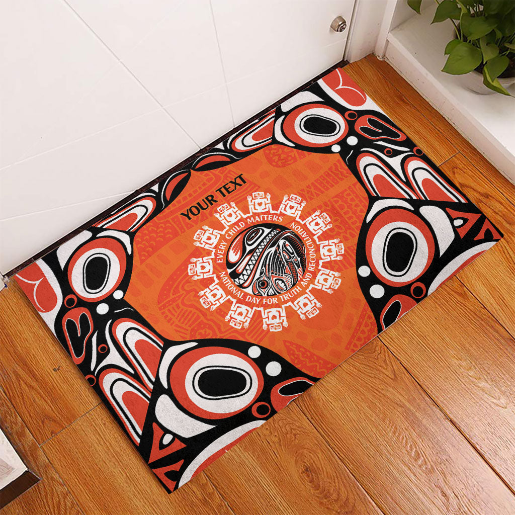 All Children Matters Support Personalized Rubber Doormat Kindness and Equality Indigenous Orange Day