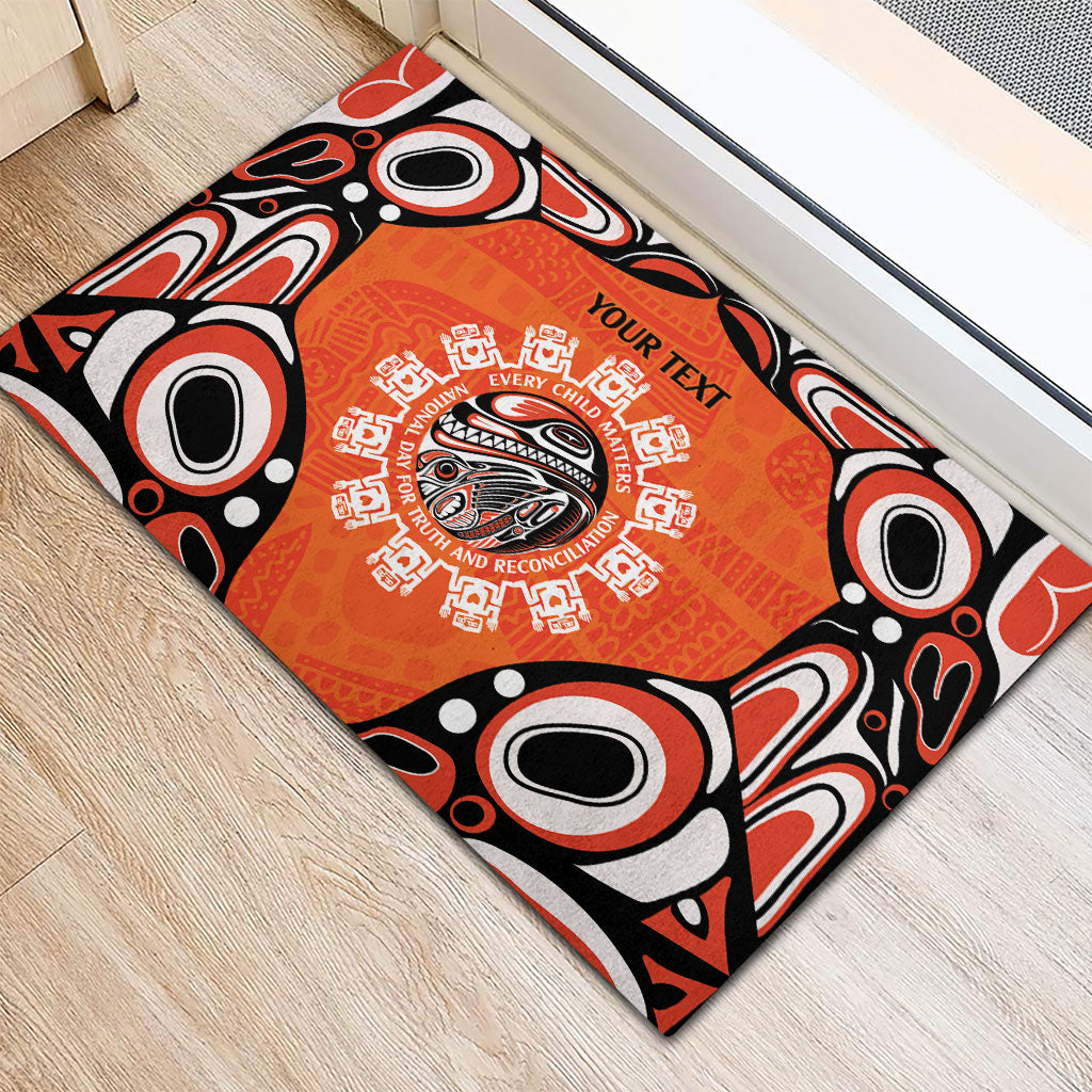 All Children Matters Support Personalized Rubber Doormat Kindness and Equality Indigenous Orange Day