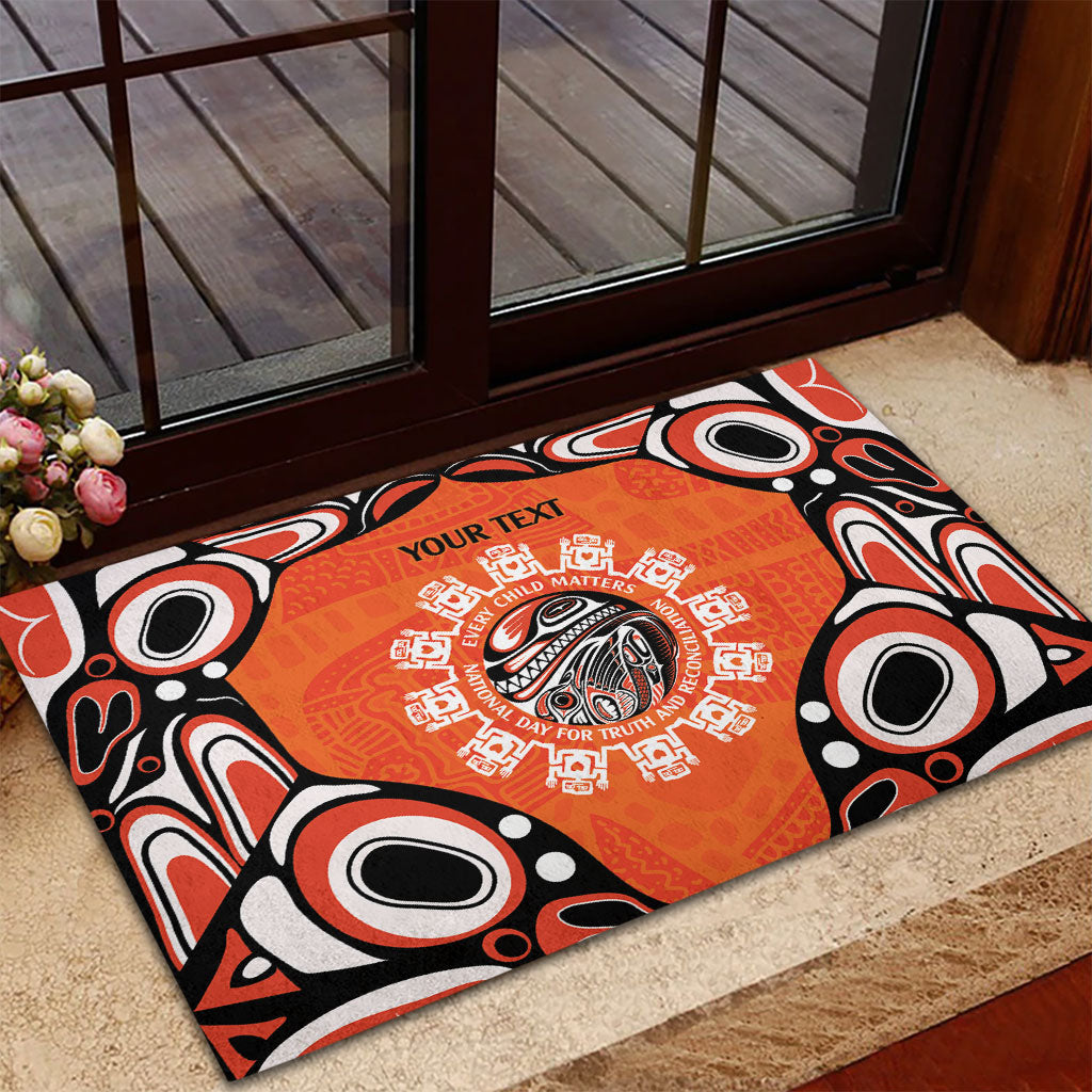 All Children Matters Support Personalized Rubber Doormat Kindness and Equality Indigenous Orange Day