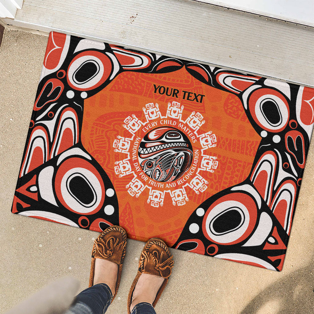 All Children Matters Support Personalized Rubber Doormat Kindness and Equality Indigenous Orange Day