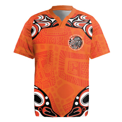 All Children Matters Support Personalized Rugby Jersey Kindness and Equality Indigenous Orange Day