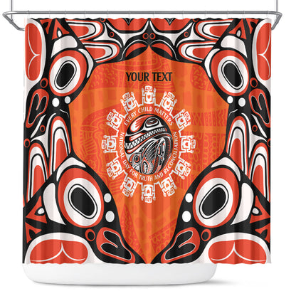 All Children Matters Support Personalized Shower Curtain Kindness and Equality Indigenous Orange Day