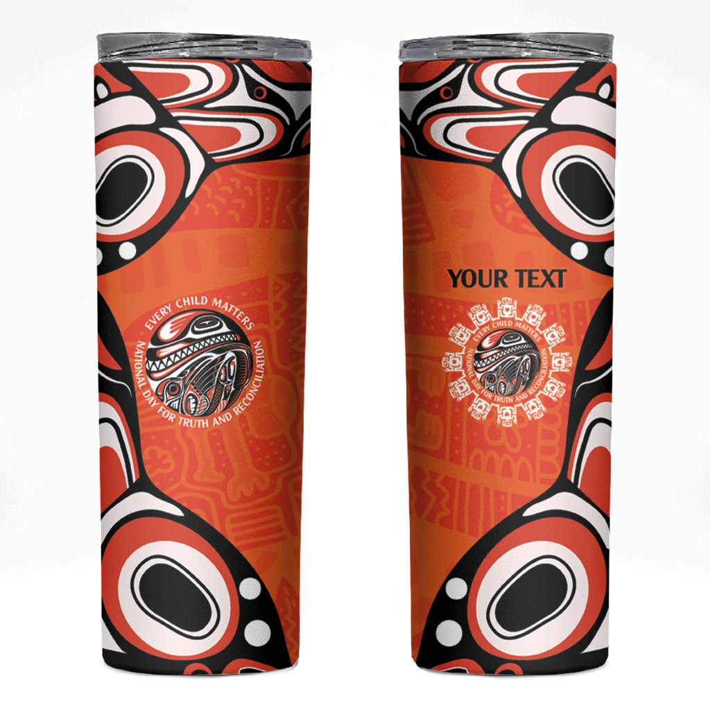 All Children Matters Support Personalized Skinny Tumbler Kindness and Equality Indigenous Orange Day