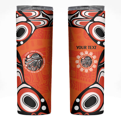 All Children Matters Support Personalized Skinny Tumbler Kindness and Equality Indigenous Orange Day