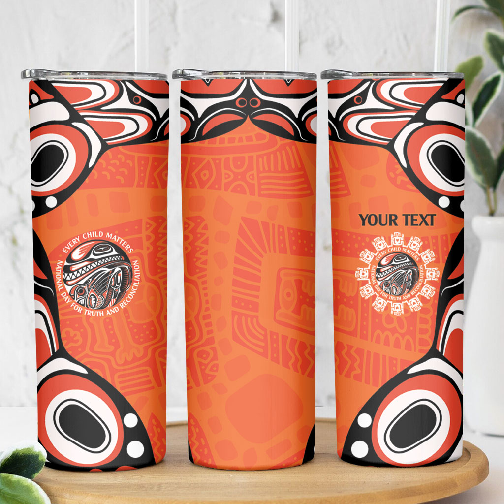 All Children Matters Support Personalized Skinny Tumbler Kindness and Equality Indigenous Orange Day