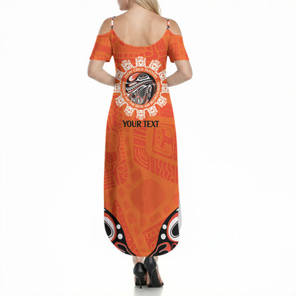 All Children Matters Support Personalized Summer Maxi Dress Kindness and Equality Indigenous Orange Day