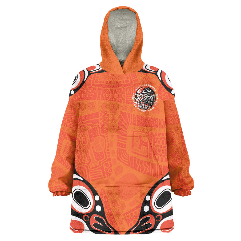 All Children Matters Support Personalized Wearable Blanket Hoodie Kindness and Equality Indigenous Orange Day