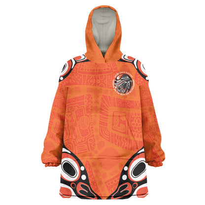 All Children Matters Support Personalized Wearable Blanket Hoodie Kindness and Equality Indigenous Orange Day