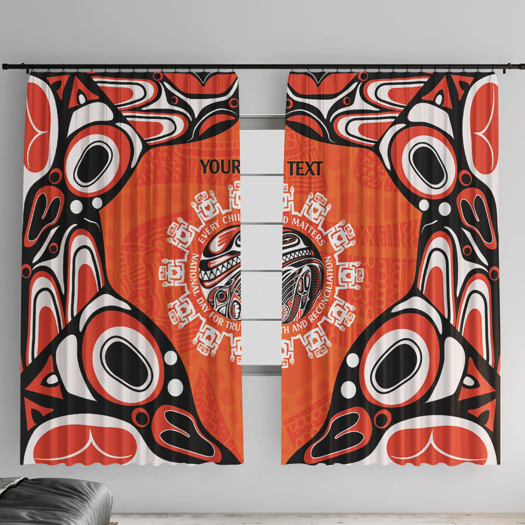 All Children Matters Support Personalized Window Curtain Kindness and Equality Indigenous Orange Day