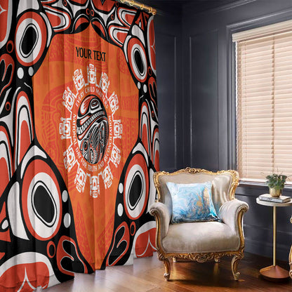 All Children Matters Support Personalized Window Curtain Kindness and Equality Indigenous Orange Day