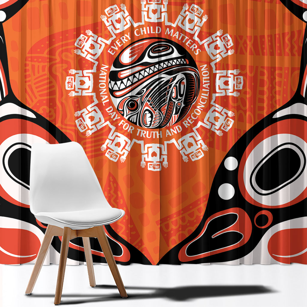 All Children Matters Support Personalized Window Curtain Kindness and Equality Indigenous Orange Day