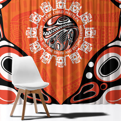 All Children Matters Support Personalized Window Curtain Kindness and Equality Indigenous Orange Day