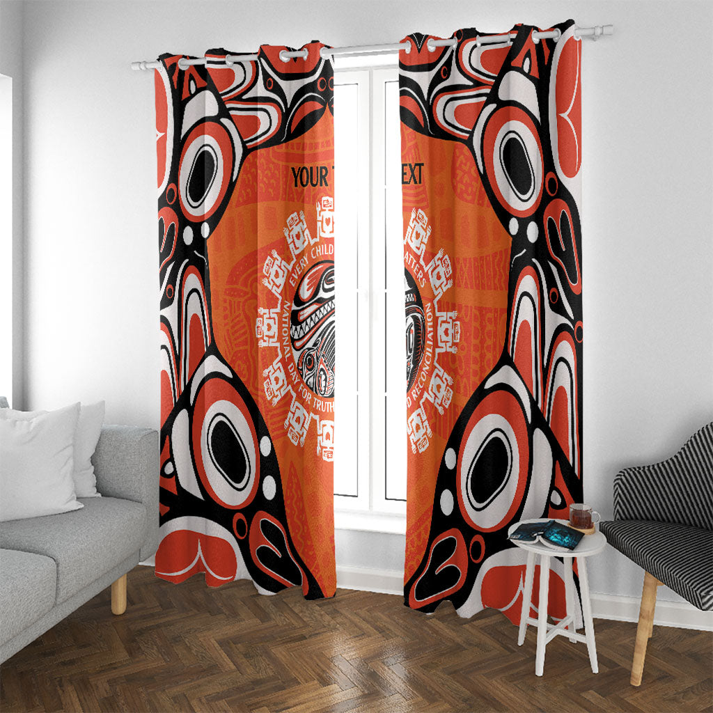 All Children Matters Support Personalized Window Curtain Kindness and Equality Indigenous Orange Day