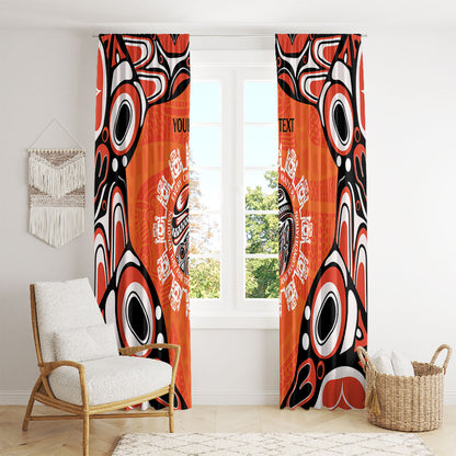 All Children Matters Support Personalized Window Curtain Kindness and Equality Indigenous Orange Day