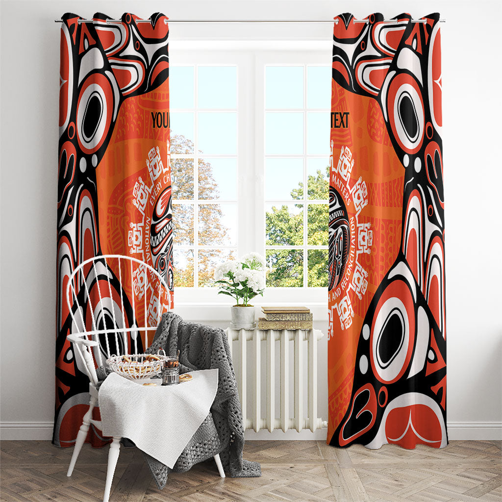 All Children Matters Support Personalized Window Curtain Kindness and Equality Indigenous Orange Day