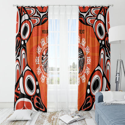 All Children Matters Support Personalized Window Curtain Kindness and Equality Indigenous Orange Day