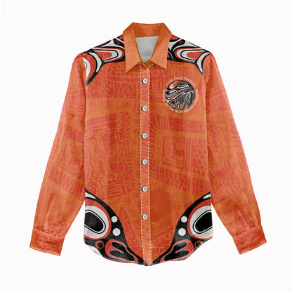 All Children Matters Support Personalized Women Casual Shirt Kindness and Equality Indigenous Orange Day