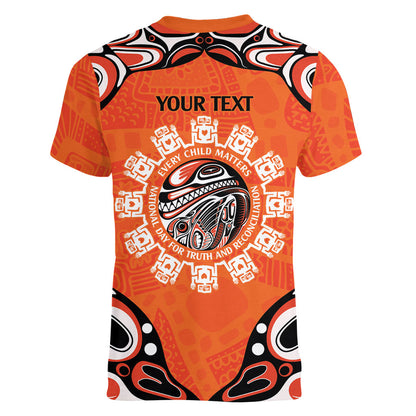 All Children Matters Support Personalized Women V-Neck T-Shirt Kindness and Equality Indigenous Orange Day