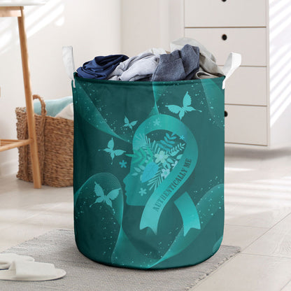 Australia Tourette Syndrome Support Acceptance Laundry Basket Butterfly Ribbon Art