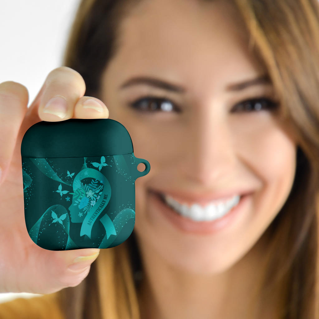 Australia Tourette Syndrome Support Acceptance AirPods Case Butterfly Ribbon Art
