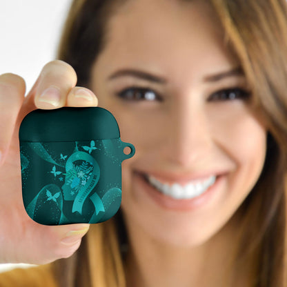 Australia Tourette Syndrome Support Acceptance AirPods Case Butterfly Ribbon Art
