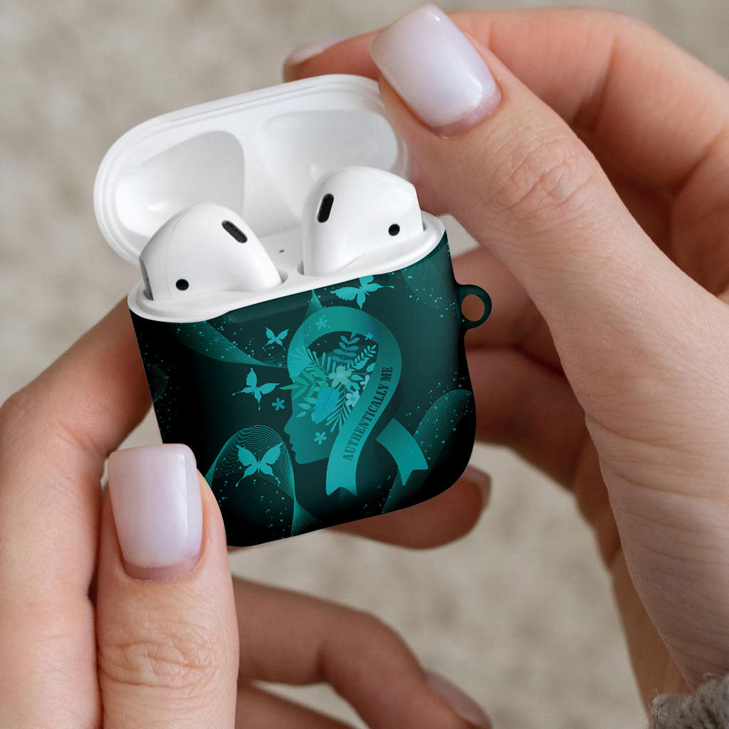 Australia Tourette Syndrome Support Acceptance AirPods Case Butterfly Ribbon Art