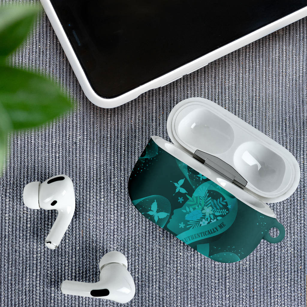 Australia Tourette Syndrome Support Acceptance AirPods Case Butterfly Ribbon Art