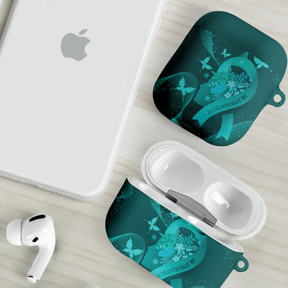 Australia Tourette Syndrome Support Acceptance AirPods Case Butterfly Ribbon Art