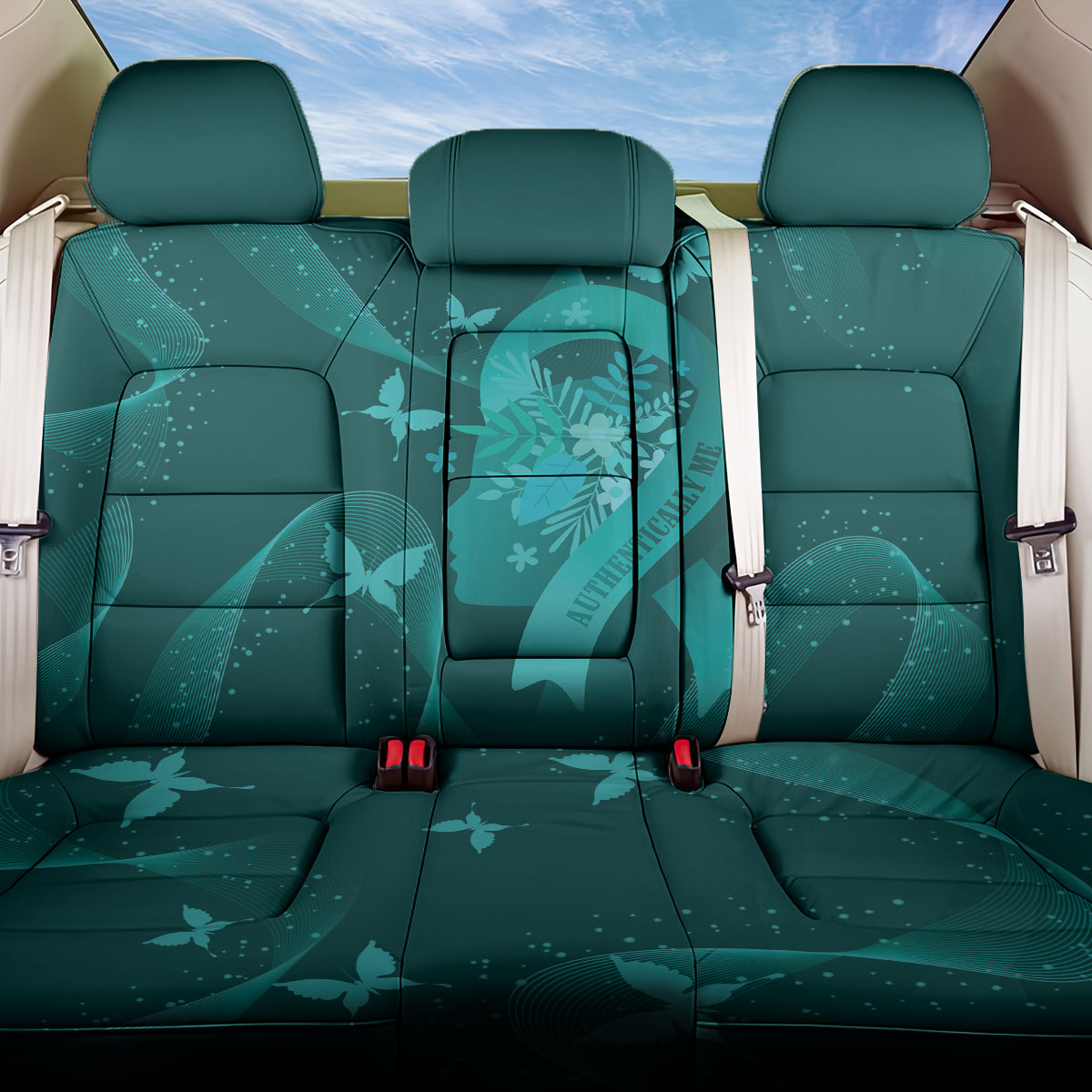 Australia Tourette Syndrome Support Acceptance Back Car Seat Cover Butterfly Ribbon Art