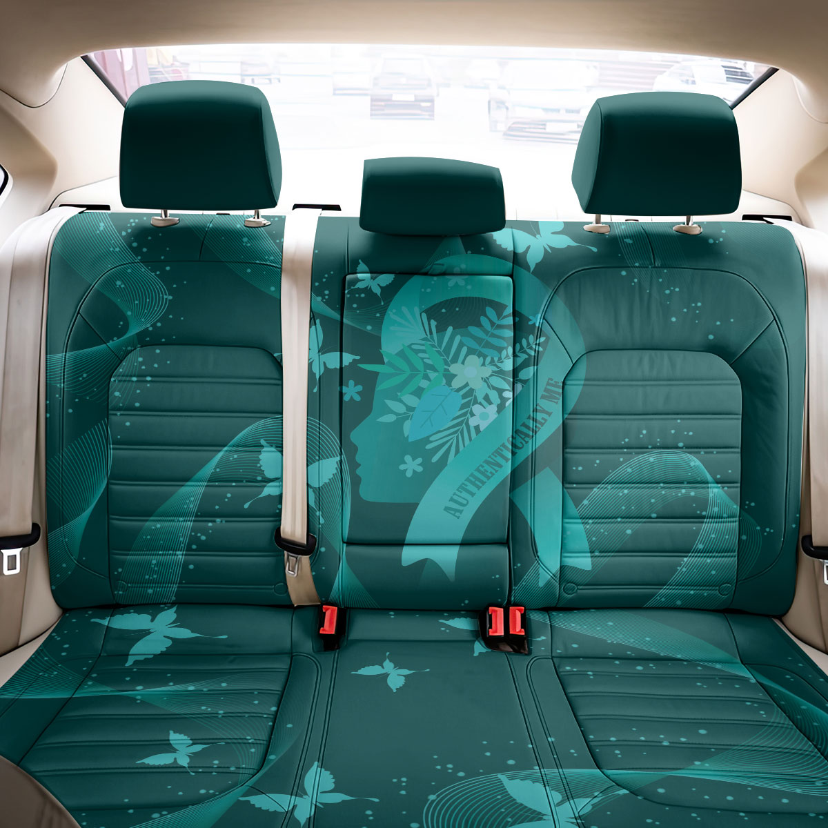 Australia Tourette Syndrome Support Acceptance Back Car Seat Cover Butterfly Ribbon Art