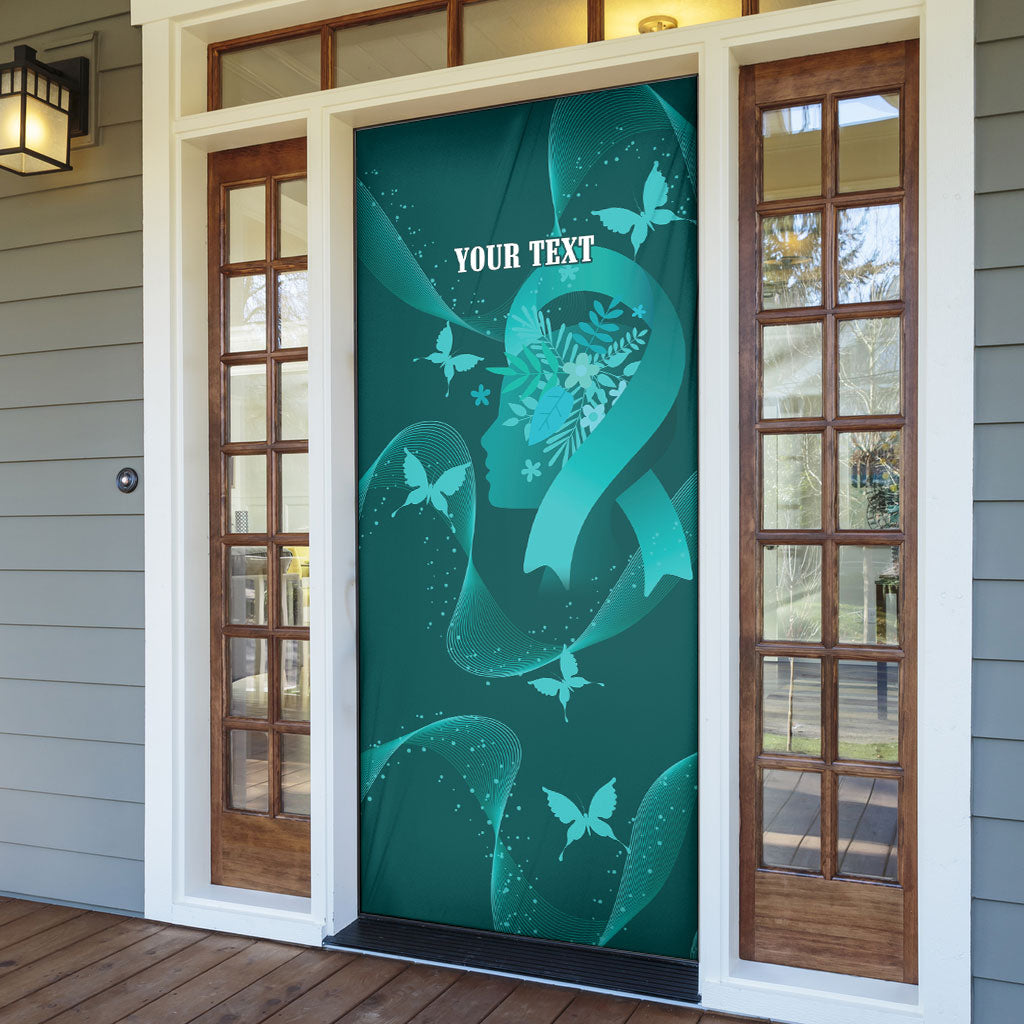 Australia Tourette Syndrome Support Acceptance Personalised Door Cover Butterfly Ribbon Art