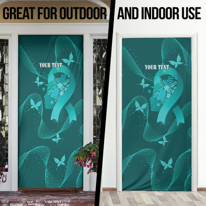 Australia Tourette Syndrome Support Acceptance Personalised Door Cover Butterfly Ribbon Art