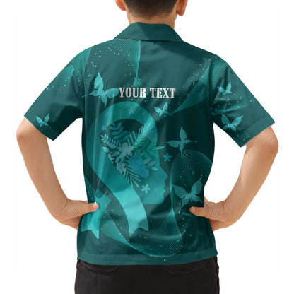 Australia Tourette Syndrome Support Acceptance Personalised Hawaiian Shirt Butterfly Ribbon Art
