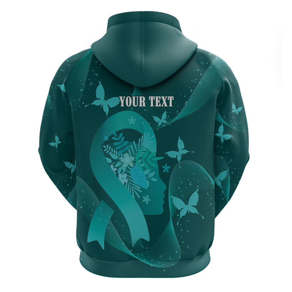 Australia Tourette Syndrome Support Acceptance Personalised Hoodie Butterfly Ribbon Art