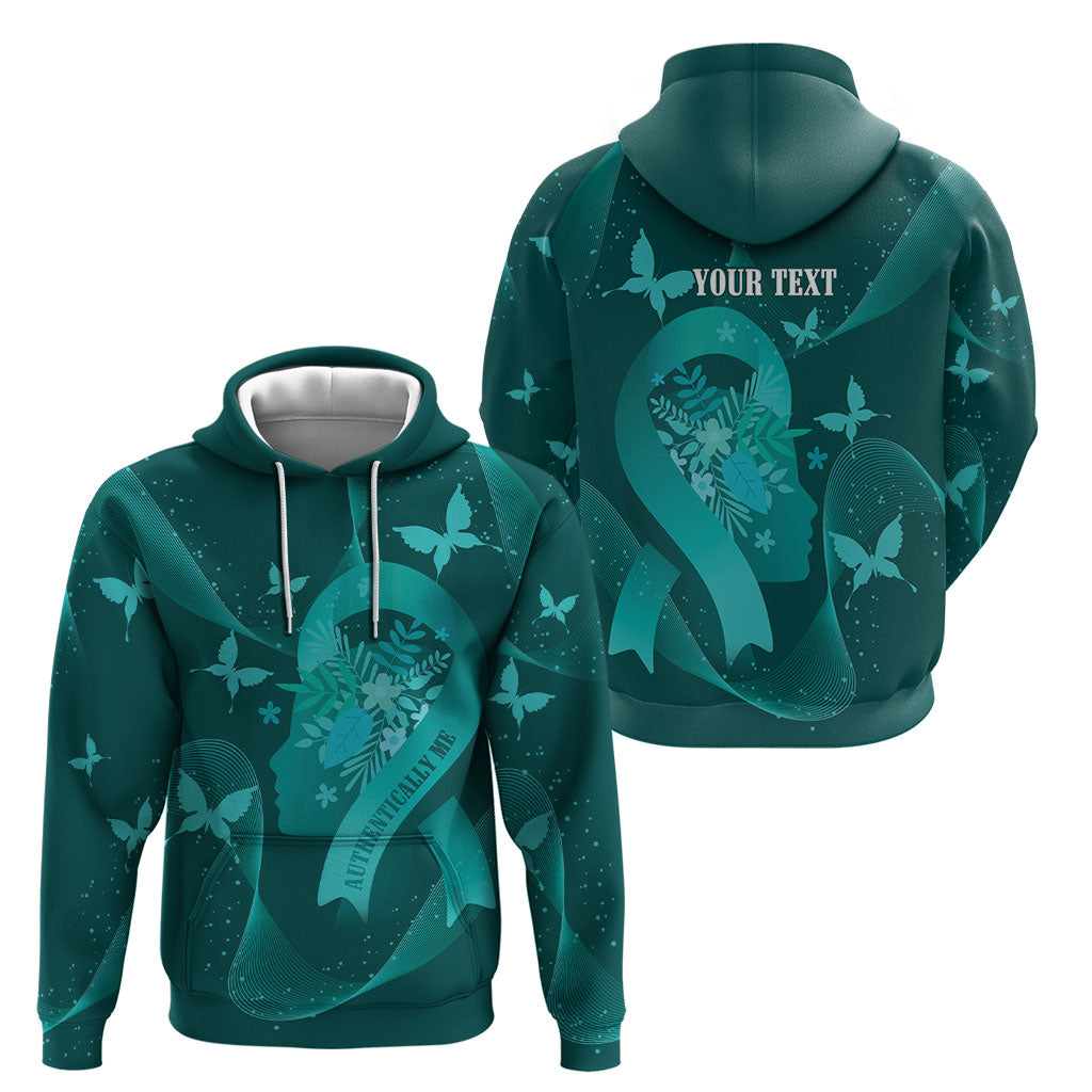Australia Tourette Syndrome Support Acceptance Personalised Hoodie Butterfly Ribbon Art
