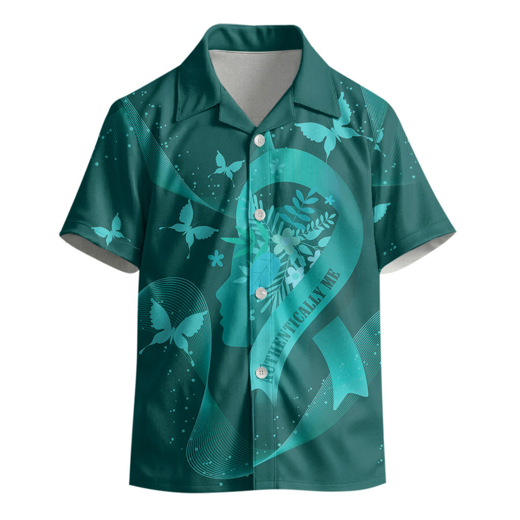 Australia Tourette Syndrome Support Acceptance Personalised Kid Hawaiian Shirt Butterfly Ribbon Art