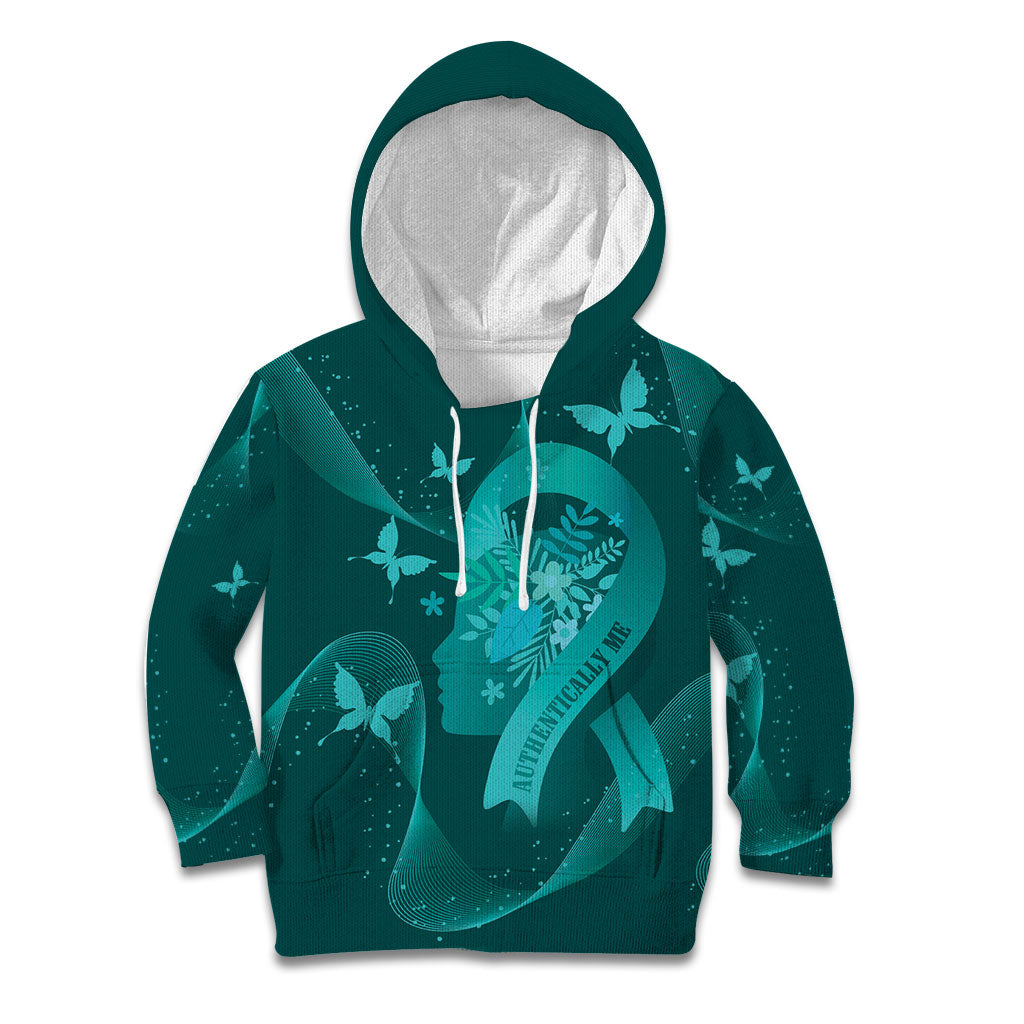 Australia Tourette Syndrome Support Acceptance Personalised Kid Hoodie Butterfly Ribbon Art