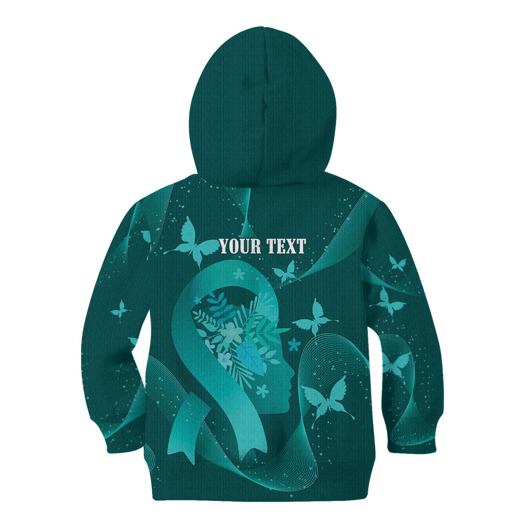 Australia Tourette Syndrome Support Acceptance Personalised Kid Hoodie Butterfly Ribbon Art
