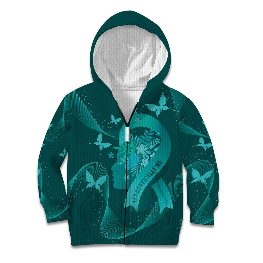 Australia Tourette Syndrome Support Acceptance Personalised Kid Hoodie Butterfly Ribbon Art