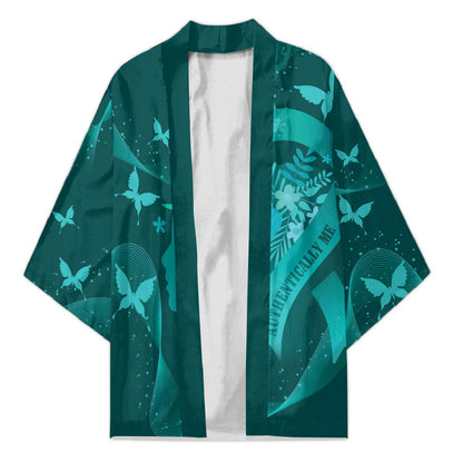Australia Tourette Syndrome Support Acceptance Personalised Kimono Butterfly Ribbon Art