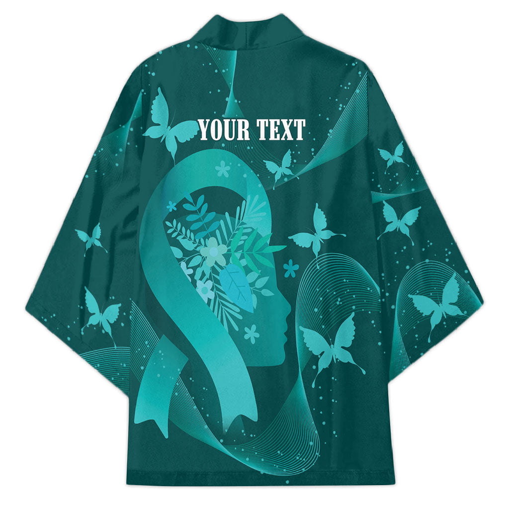 Australia Tourette Syndrome Support Acceptance Personalised Kimono Butterfly Ribbon Art