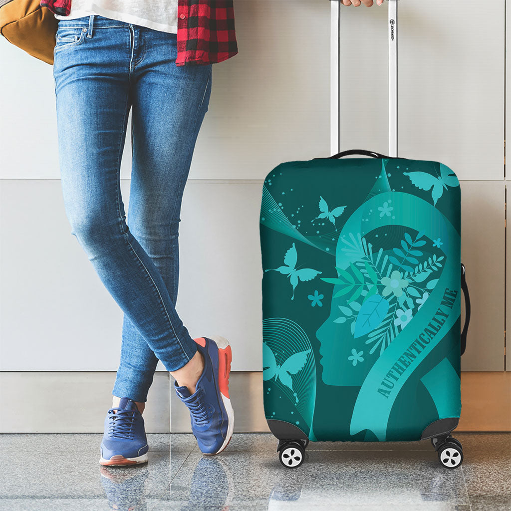 Australia Tourette Syndrome Support Acceptance Luggage Cover Butterfly Ribbon Art