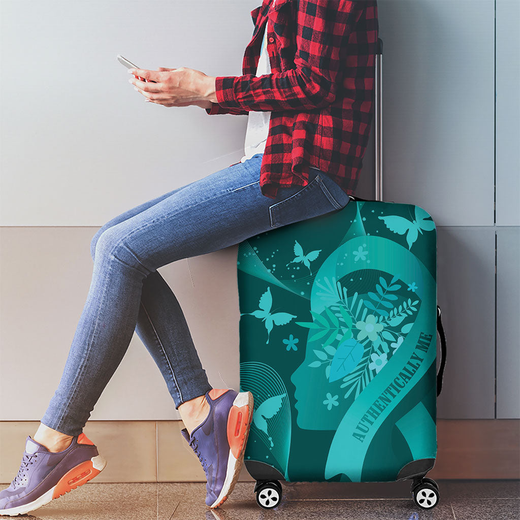 Australia Tourette Syndrome Support Acceptance Luggage Cover Butterfly Ribbon Art