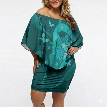 Australia Tourette Syndrome Support Acceptance Personalised Off Shoulder Short Dress Butterfly Ribbon Art