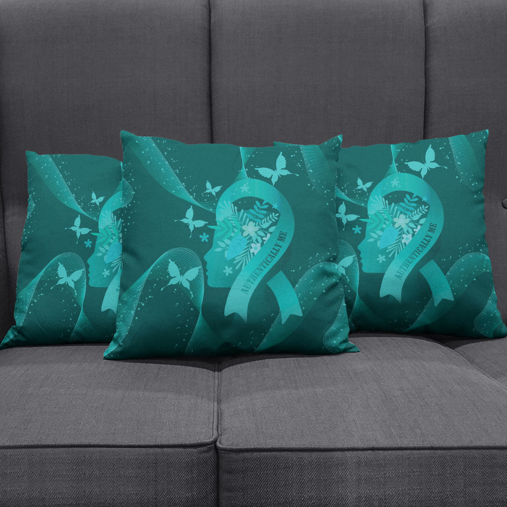 Australia Tourette Syndrome Support Acceptance Pillow Cover Butterfly Ribbon Art