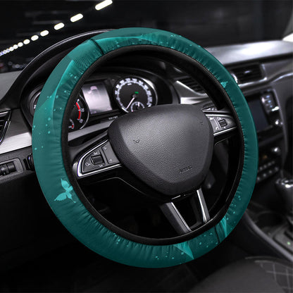 Australia Tourette Syndrome Support Acceptance Steering Wheel Cover Butterfly Ribbon Art