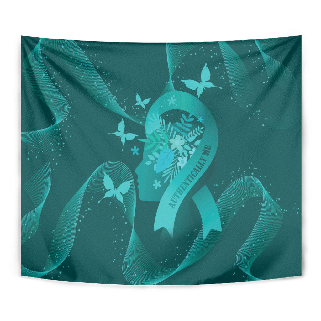 Australia Tourette Syndrome Support Acceptance Tapestry Butterfly Ribbon Art