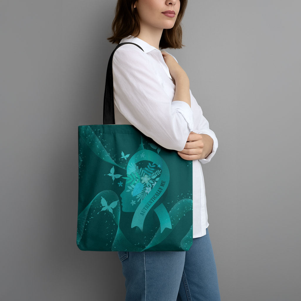 Australia Tourette Syndrome Support Acceptance Tote Bag Butterfly Ribbon Art