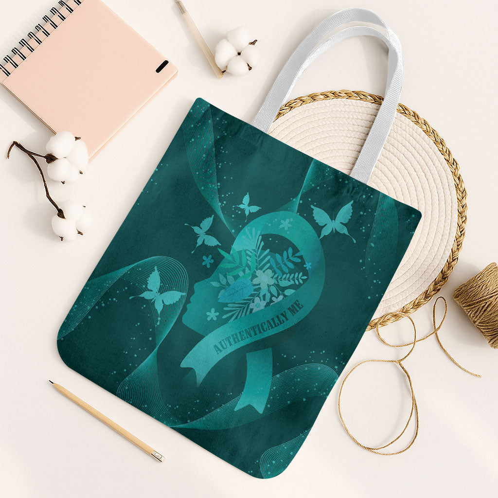 Australia Tourette Syndrome Support Acceptance Tote Bag Butterfly Ribbon Art