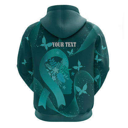 Australia Tourette Syndrome Support Acceptance Personalised Zip Hoodie Butterfly Ribbon Art